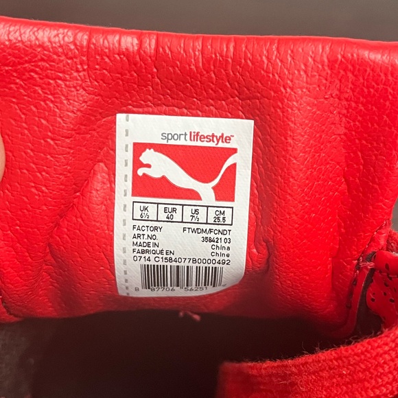 Like New Puma MMQ Steppers size 7.5M or 9W Black and Red - Picture 2 of 6